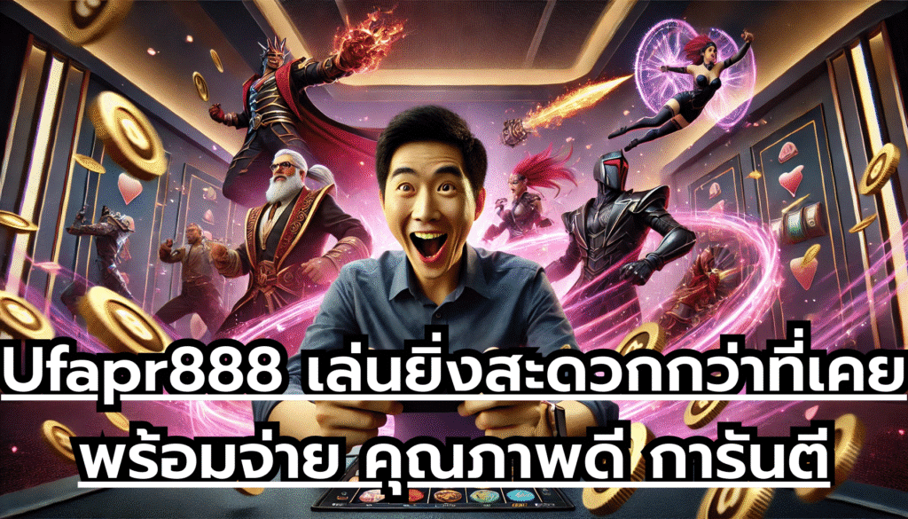 Ufapr888 เล่นยิ่งสะดวกกว่าที่เคย พร้อมจ่ายทันที คุณภาพดี การันตีว่าดีเกินใคร